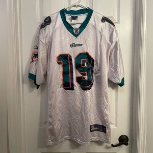 Men’s Brandon Marshall # 19 Miami Dolphins NFL Football Jersey Vintage size XXL